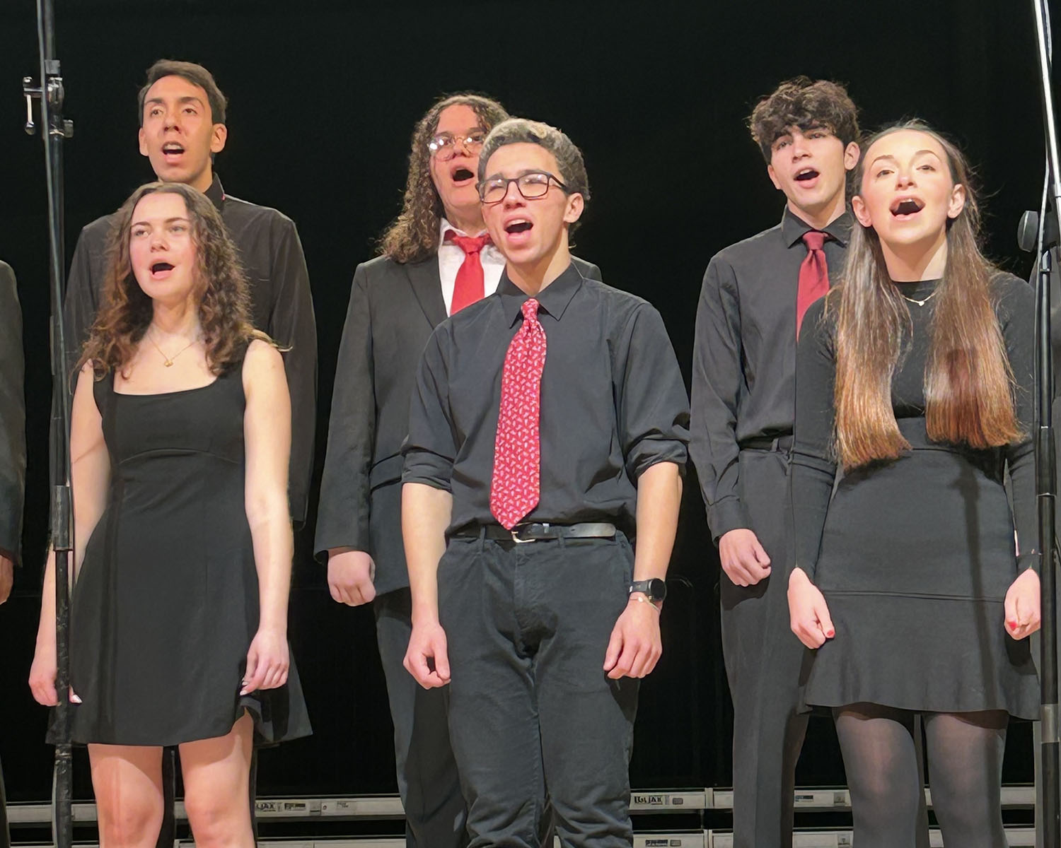 Julian performing with Glee Club