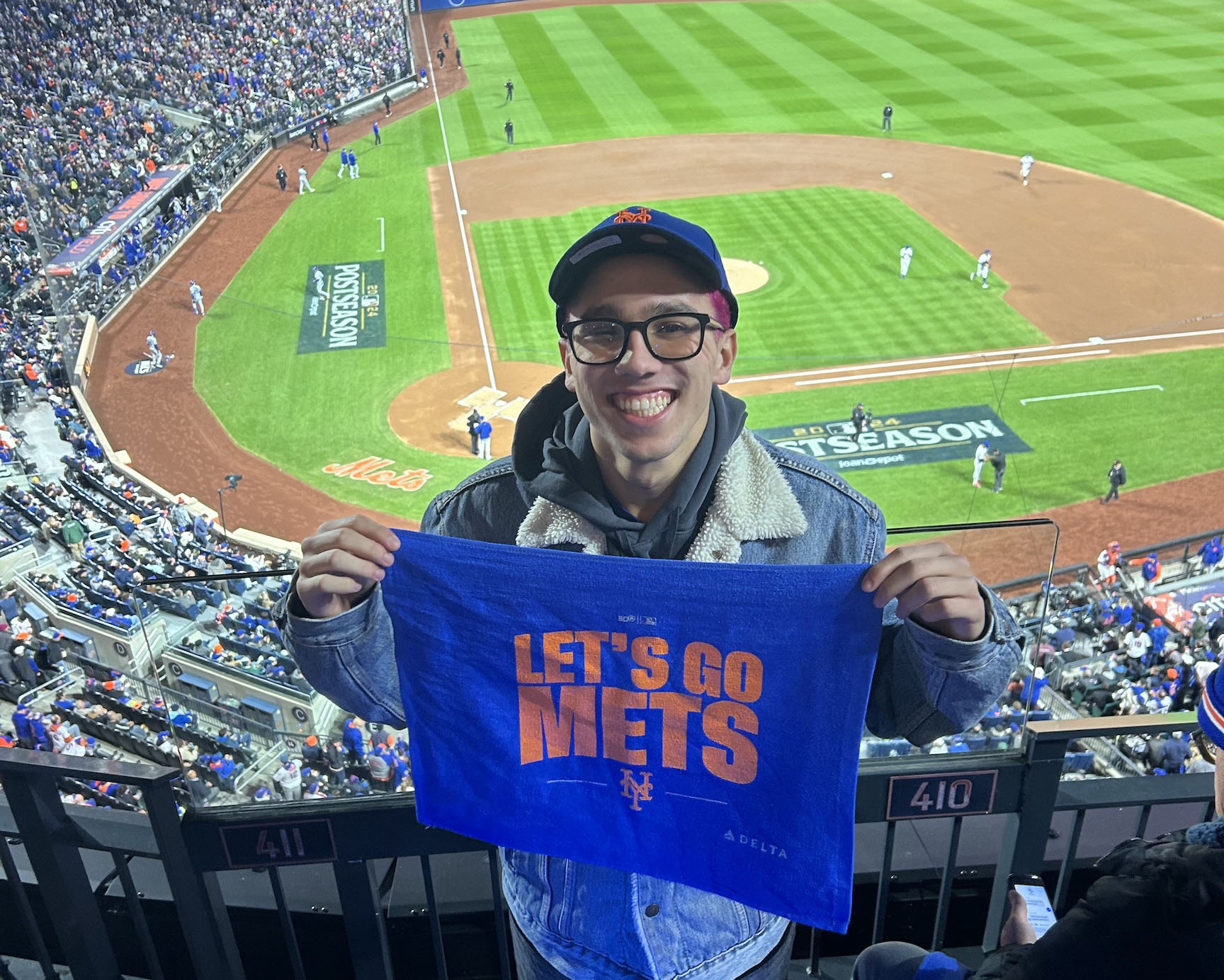 Julian at Mets playoff game