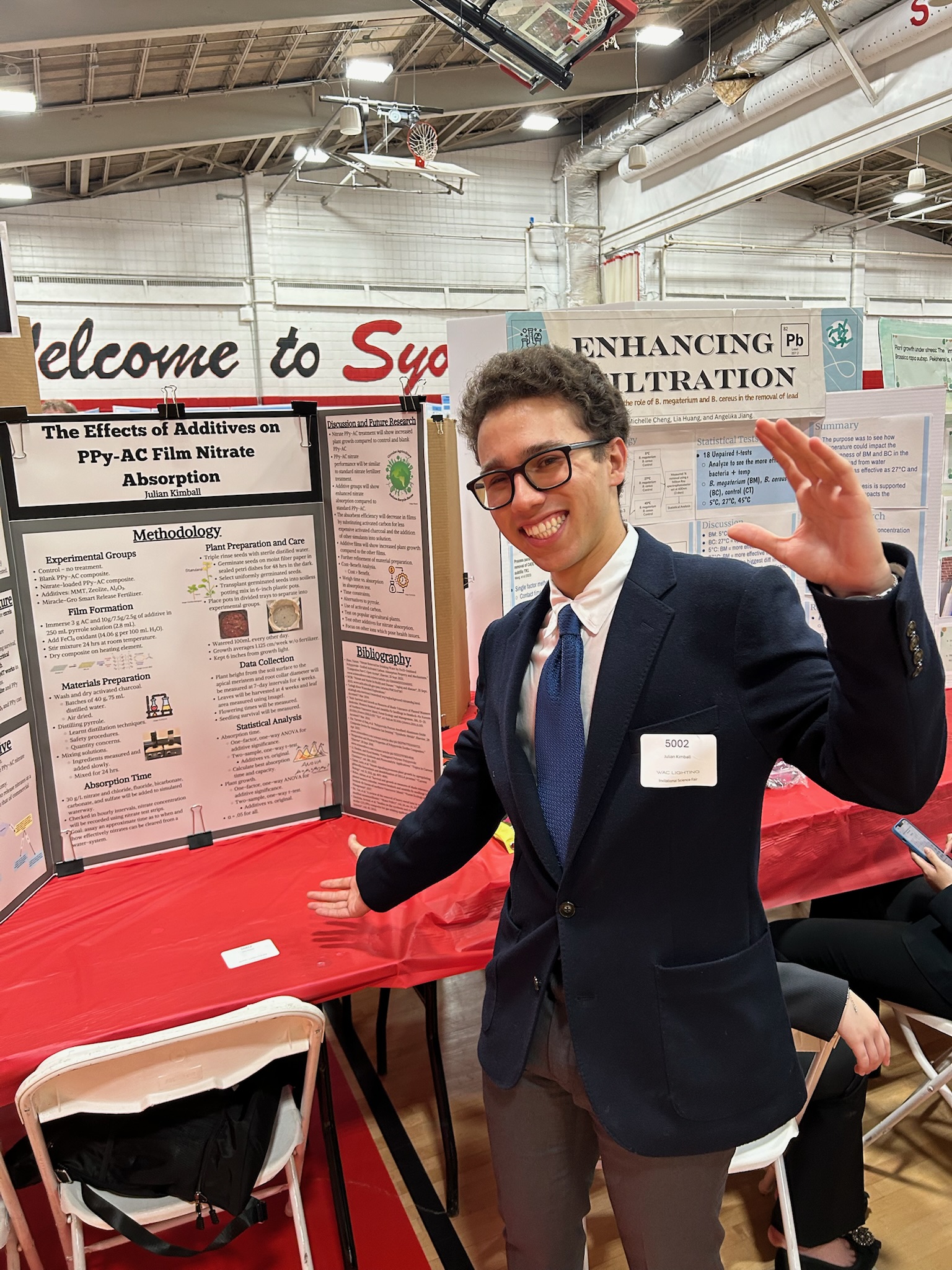 Julian at science fair